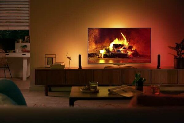 PHILIPS HUE Hue LED White and Color Ambiance Stolní svítidlo Philips Play double pack 78202/30/P7 černý 2200K-6500K RGB