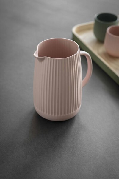 Keramický džbánek Linear Jug Pink 450 ml Garden Trading
