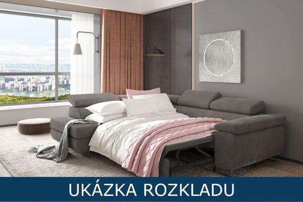 Rohová rozkládací sedačka Aston s úložným prostorem - Monolith 63 Varianta: Levá