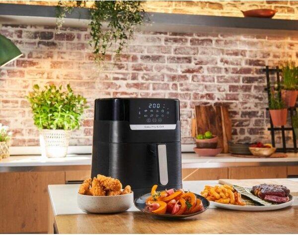 Tefal - Horkovzdušná fritéza 4,2 l EASY FRY&GRILL 2v1 1550W/230V černá