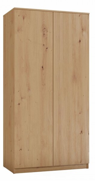 Dvoudveřová šatní skříň 90 cm TAUNO - dub artisan