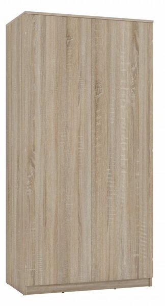 Dvoudveřová šatní skříň 90 cm TAUNO - dub sonoma
