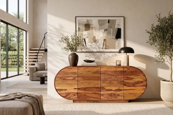 Massive home | Komoda ORGANIKO 180cm oválný masiv palisandr