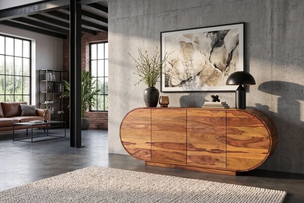 Massive home | Komoda ORGANIKO 180cm oválný masiv palisandr