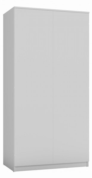 Dvoudveřová šatní skříň 90 cm TAUNO - bílá