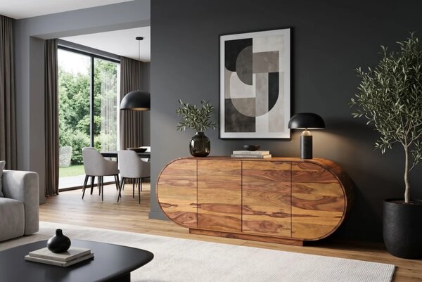 Massive home | Komoda ORGANIKO 180cm oválný masiv palisandr