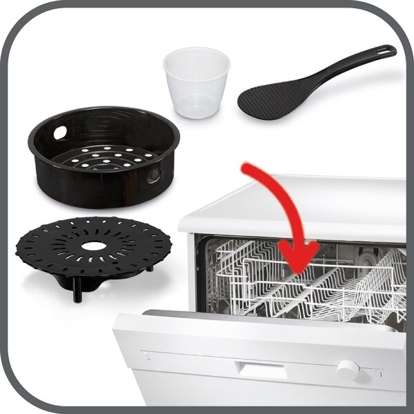 Tefal - Multifunkční el. tlakový hrnec ALL IN ONE POT 1100W/230V chrom/černá