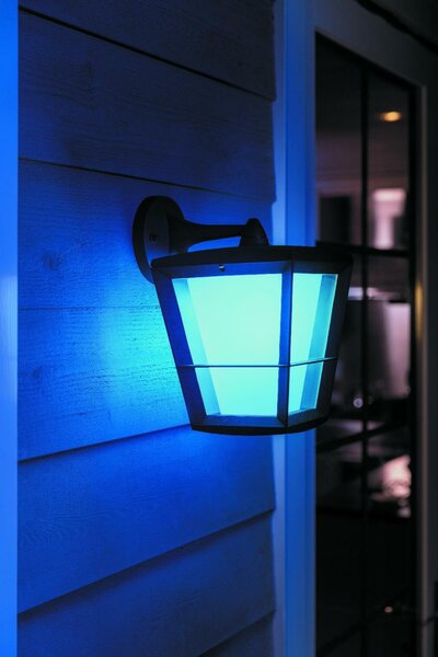 PHILIPS HUE Hue LED White and Color Ambiance Venkovní nástěnné svítidlo Philips Econic 17440/30/P7 černé 2200K-6500K RGB