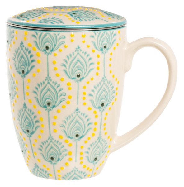 Hrnek s čajovým sítkem Boho Chic 400 ml Tranquillo
