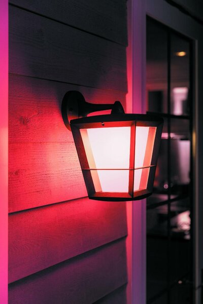 PHILIPS HUE Hue LED White and Color Ambiance Venkovní nástěnné svítidlo Philips Econic 17440/30/P7 černé 2200K-6500K RGB