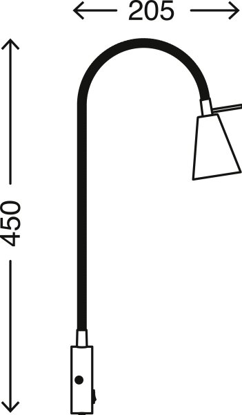 Briloner 2082-012 - LED Nástěnná lampa COMFORT LIGHT 1xGU10/5W/230V matný chrom