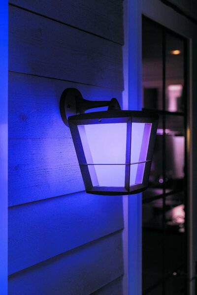 PHILIPS HUE Hue LED White and Color Ambiance Venkovní nástěnné svítidlo Philips Econic 17440/30/P7 černé 2200K-6500K RGB