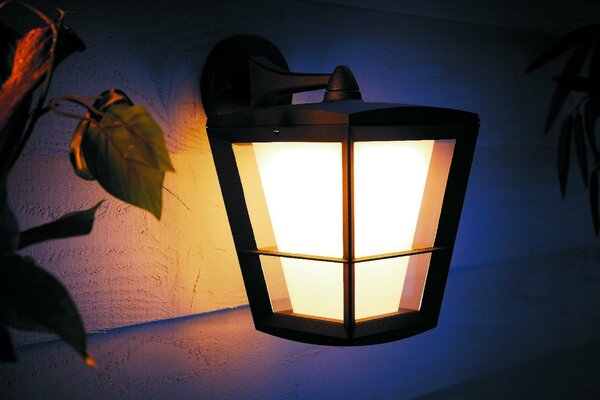 PHILIPS HUE Hue LED White and Color Ambiance Venkovní nástěnné svítidlo Philips Econic 17440/30/P7 černé 2200K-6500K RGB