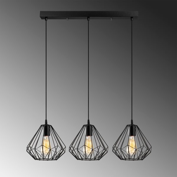 ASIR Lustr DIAMOND - 704-S1 černá