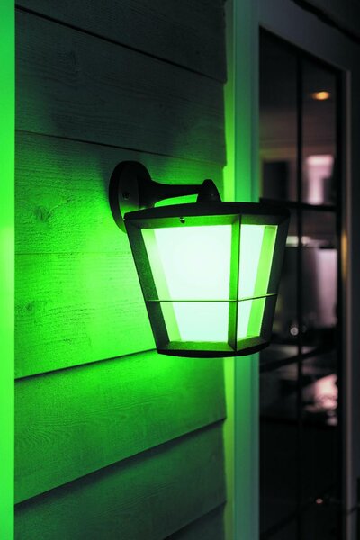 PHILIPS HUE Hue LED White and Color Ambiance Venkovní nástěnné svítidlo Philips Econic 17440/30/P7 černé 2200K-6500K RGB