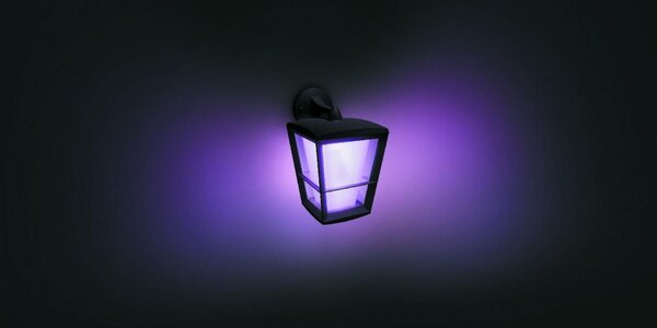 PHILIPS HUE Hue LED White and Color Ambiance Venkovní nástěnné svítidlo Philips Econic 17440/30/P7 černé 2200K-6500K RGB