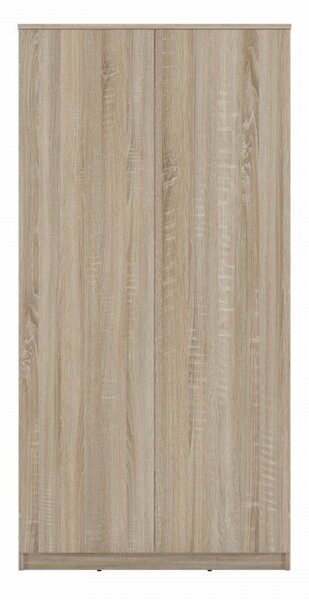 Dvoudveřová šatní skříň 90 cm TAUNO - dub sonoma