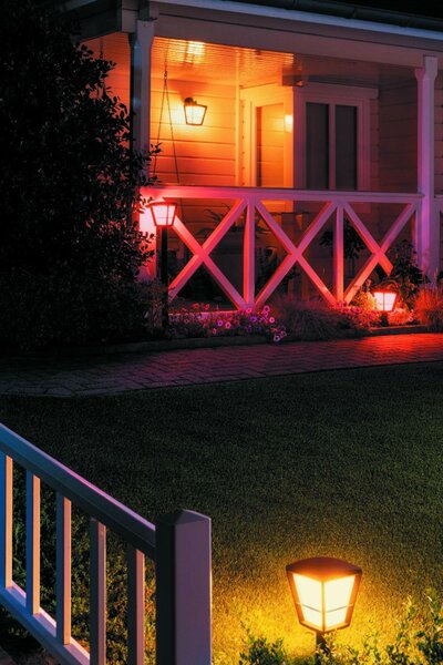 PHILIPS HUE Hue LED White and Color Ambiance Venkovní nástěnné svítidlo Philips Econic 17440/30/P7 černé 2200K-6500K RGB
