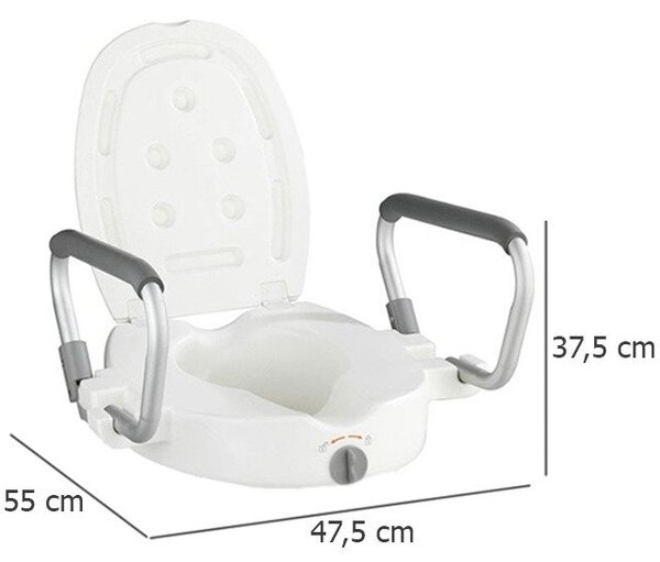 Secura Secura WENKO toaletní sedátko s rukojetí zatížení 130 kg
