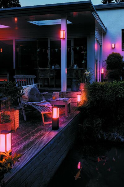 PHILIPS HUE Hue LED White and Color Ambiance Venkovní nástěnné svítidlo Philips Impress 17429/30/P7 černé 2200K-6500K RGB