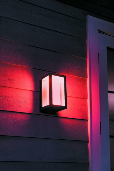 PHILIPS HUE Hue LED White and Color Ambiance Venkovní nástěnné svítidlo Philips Impress 17429/30/P7 černé 2200K-6500K RGB