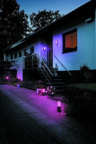 PHILIPS HUE Hue LED White and Color Ambiance Venkovní nástěnné svítidlo Philips Impress 17429/30/P7 černé 2200K-6500K RGB