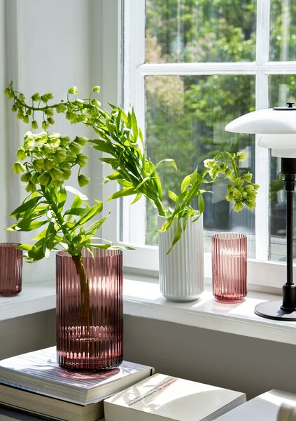 Skleněná váza Lyngby Burgundy 31 cm Lyngby Porcelaen