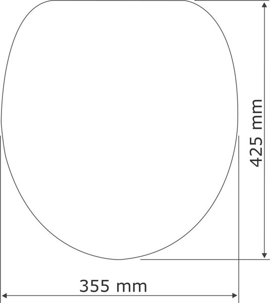 Toaletní sedátko s mechanismem volného pádu z MDF, WENKO