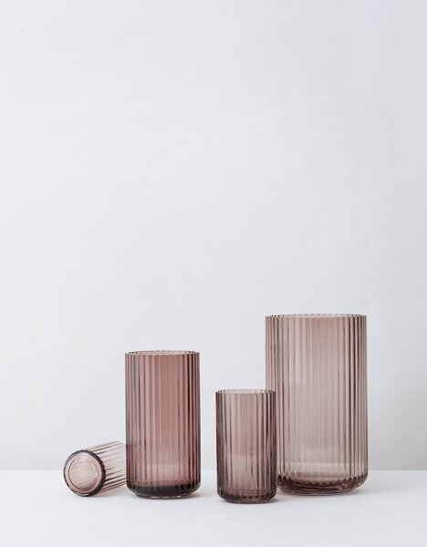 Skleněná váza Lyngby Burgundy 25 cm Lyngby Porcelaen
