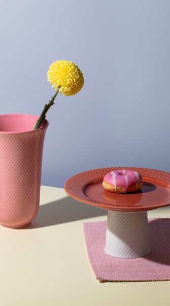 Porcelánová váza Rhombe Rose 20 cm Lyngby Porcelaen