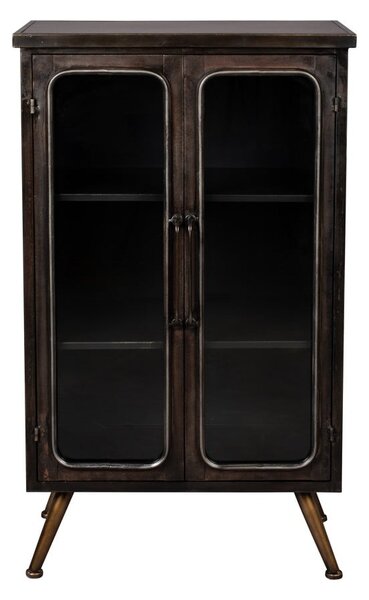 Černá kovová vitrína 60x100x35 cm Denza – Dutchbone