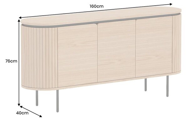 Massive home | Komoda ATELIER 160 CM dubová dýha 47453