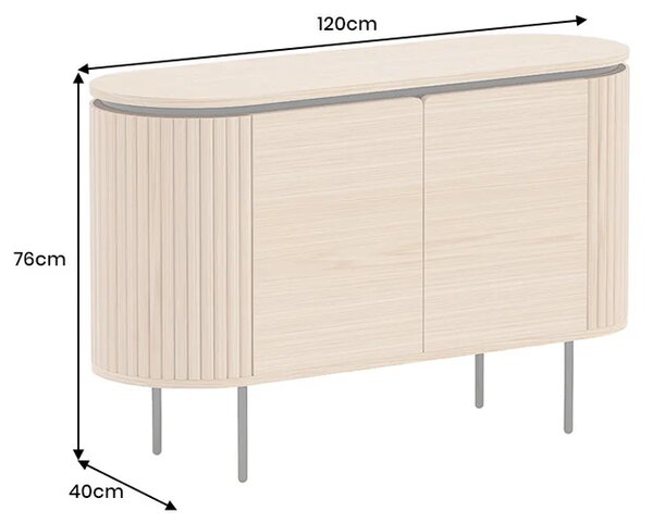 Massive home | Komoda ATELIER 120 CM dubová dýha 47452