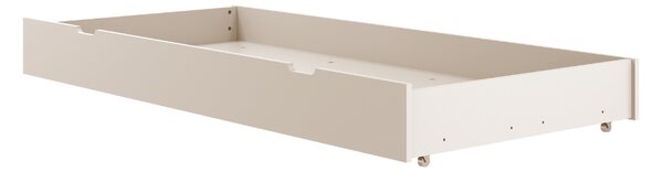 Přistýlkový šuplík pod postel SIMONE 90x190 cm na kolečkách - Krémová