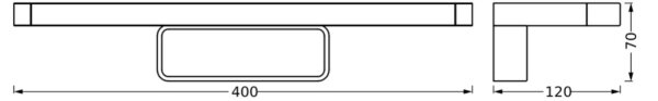 Osram - LED Koupelnové osvětlení zrcadla DISC BAR LED/7W/230V 3000/4000K IP44