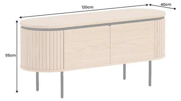 Massive home | Televizní stolek ATELIER 120 CM dubová dýha