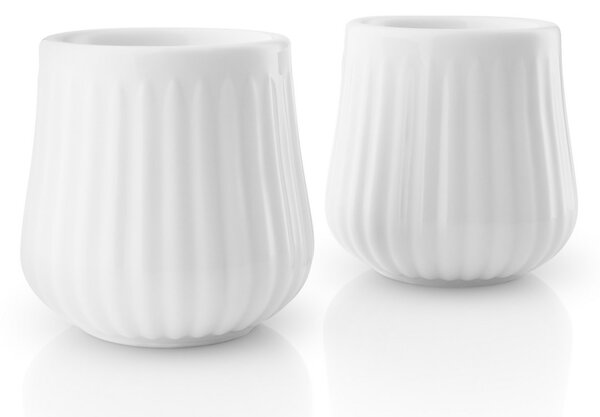 Set 2 ks svícnů na čajovou svíčku Legio Nova White Eva Solo