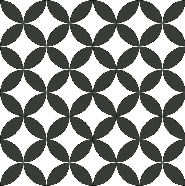 Xclusive Ceramica Retro dlažba Xclusive Black&White Illusion 20,5x20,5