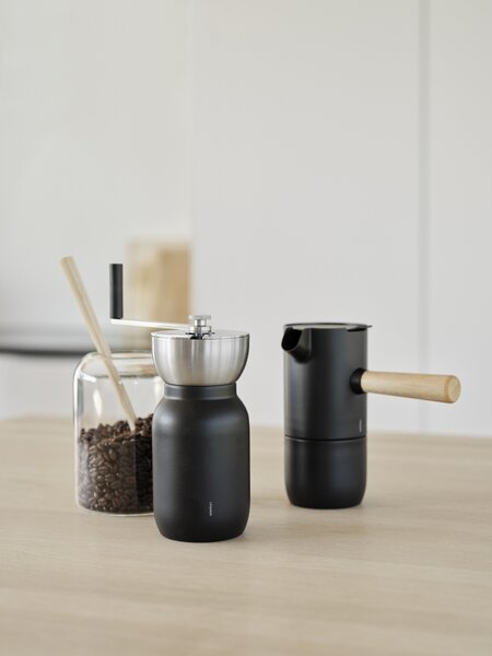 Ruční mlýnek na kávu Collar Steel Stelton
