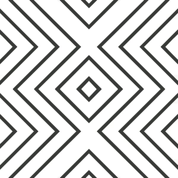 Xclusive Ceramica Retro dlažba Xclusive Black&White Labyrinth 20,5x20,5