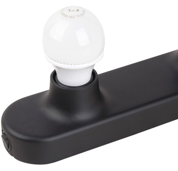 ONLI - Nástěnné svítidlo HOLLYWOOD 5xE14/6W/230V černá