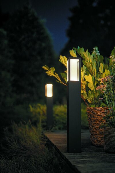 PHILIPS HUE Hue LED White and Color Ambiance Venkovní sloupkové svítidlo Philips Impress 17432/30/P7 černé 77cm 2200K-6500K RGB