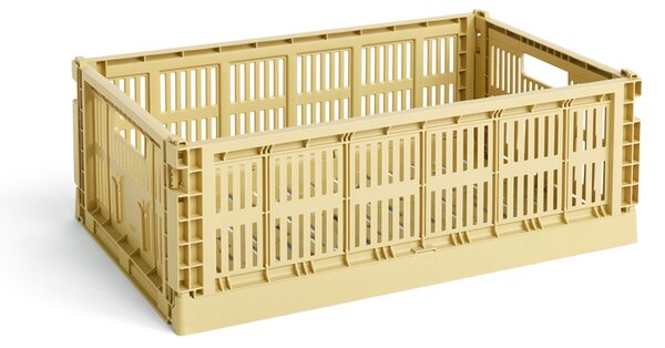 Úložný box Crate Recycled Golden Yellow L HAY