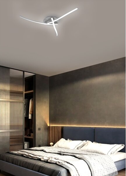 Brilagi - LED Stropní svítidlo STRIPES LED/24W/230V stříbrná