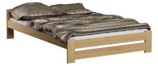 Dřevěná postel Viktor 120x200 + rošt ZDARMA (Barva dřeva: Borovice)