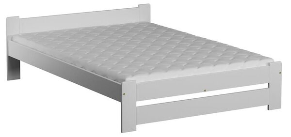 Dřevěná postel Viktor 120x200 + rošt ZDARMA (Barva dřeva: Bílá)