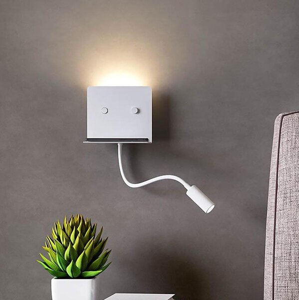 Redo 01-3210 - LED Nástěnné svítidlo MOKA LED/6W + LED/3W/230V CRI90 bílá