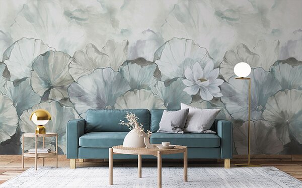 Vliesová obrazová tapeta, Květy s listy, Z66875, 5,10 X 3 m, Satin Flowers, Zambaiti Parati