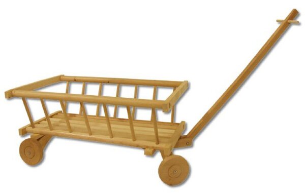 Drewmax Dřevěný dětský vozík AD261