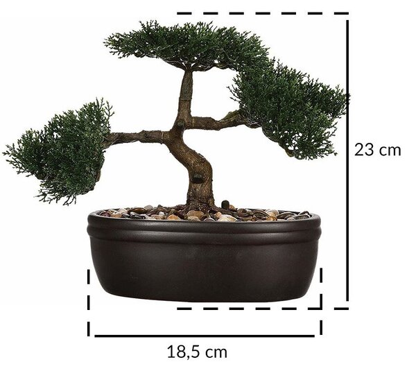 Umělá dekorativní rostlina BONSAI, 23 cm